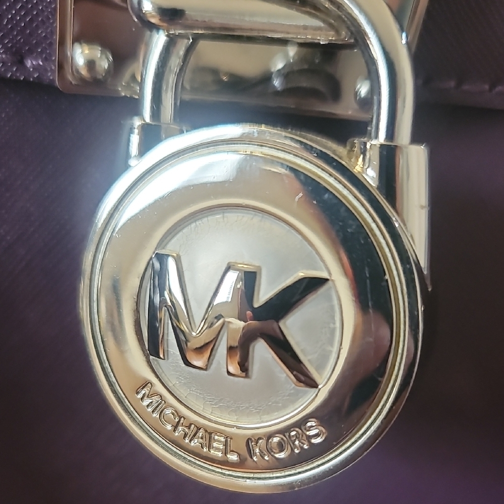 Michael Kors Dark Purple Shoulder Bag - Picture 5 of 16